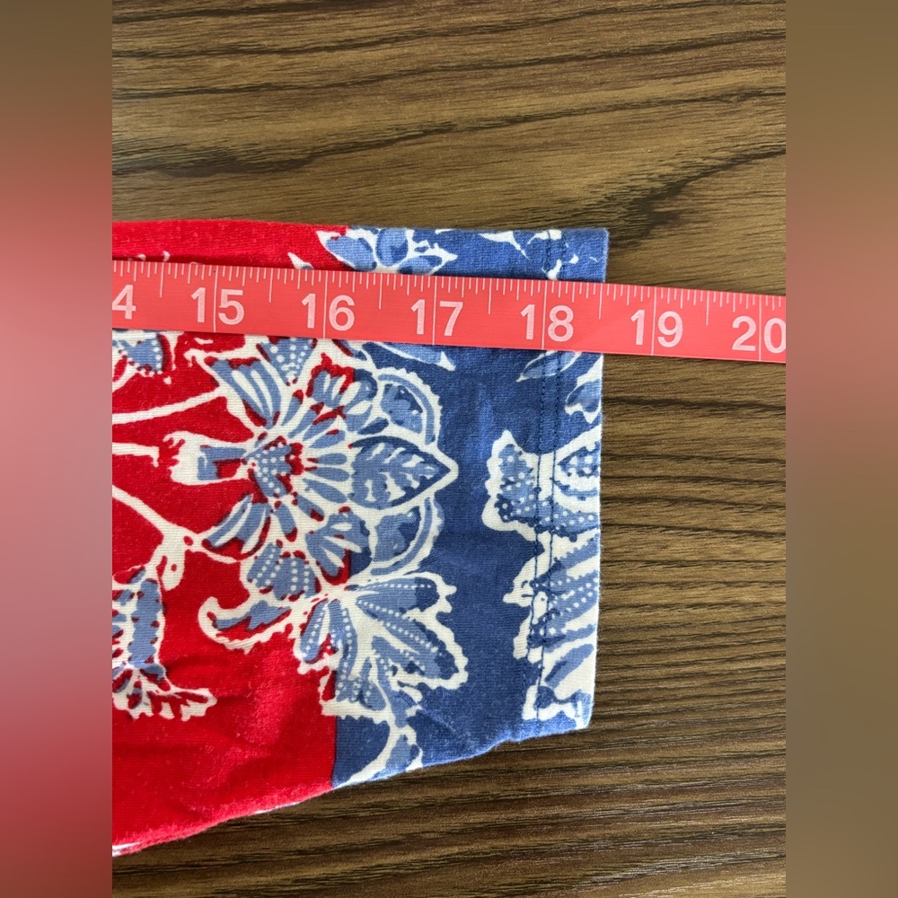 Ruby Rd. Red and Blue Floral Tunic - Picture 5 of 6